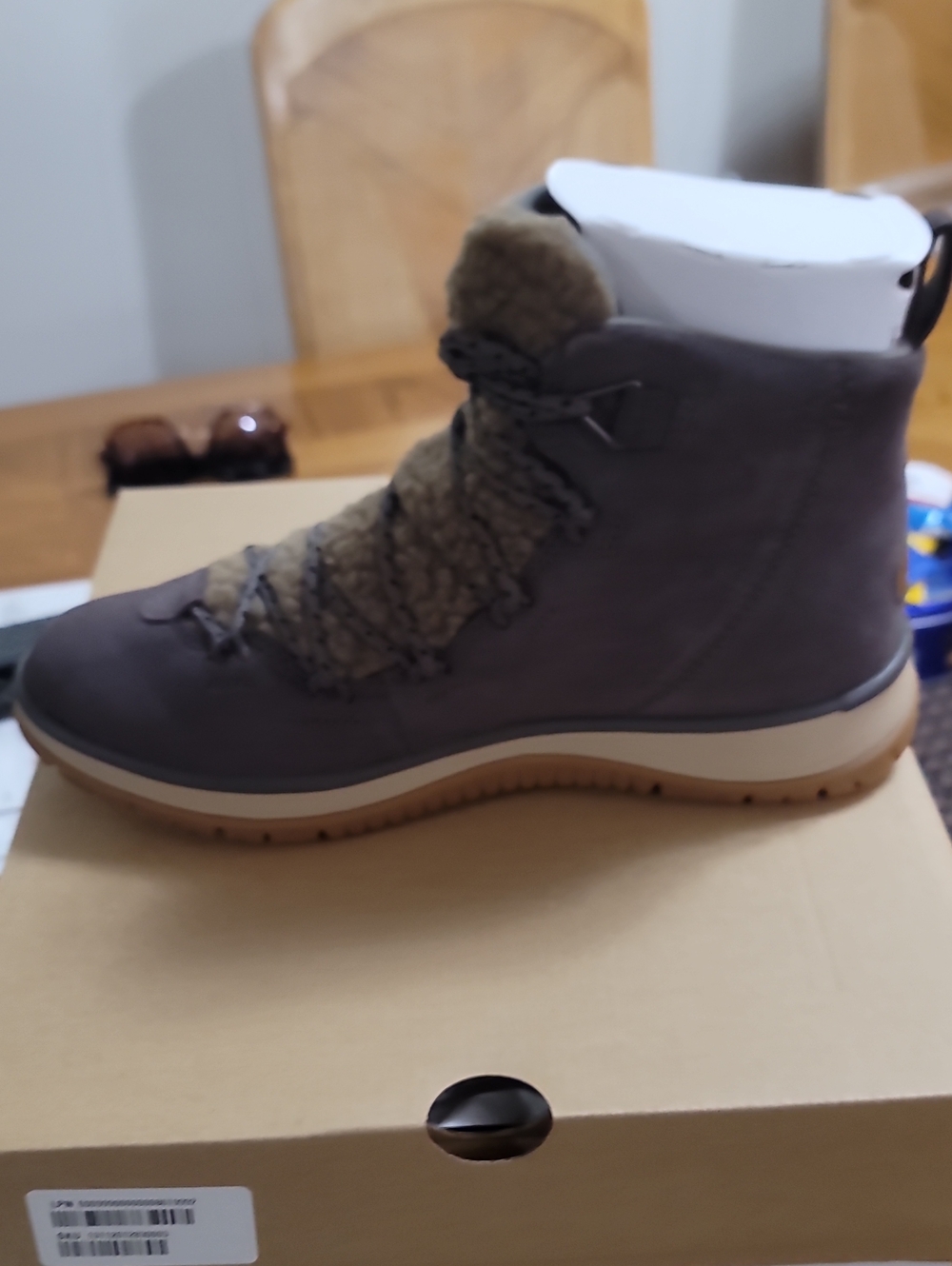 UGG Women's Gray Lace-Up Faux Shearling Winter BootNIB UGG Lakesider Heritage Mi
